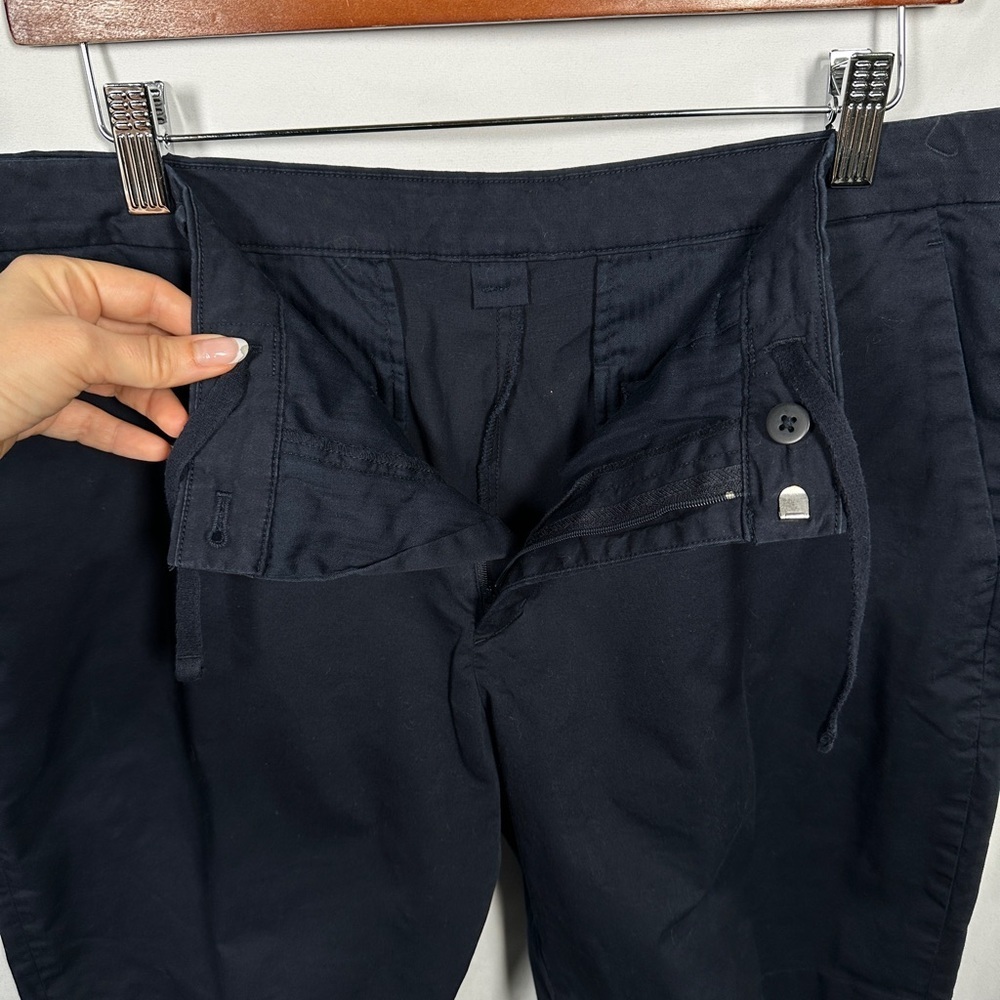 Uniqlo mens chino shorts stretch cotton modern fit drawstring waist navy L - Picture 5 of 7